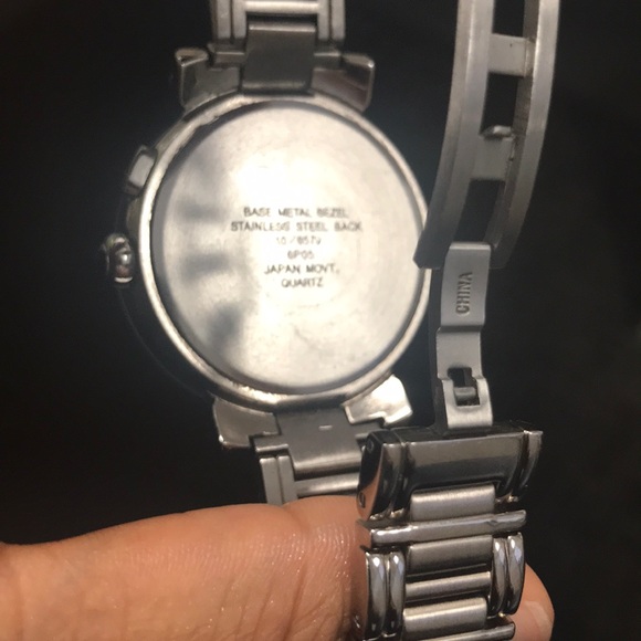 GUC Anne Klein AK Diamond Silver Analog Watch - Picture 4 of 8